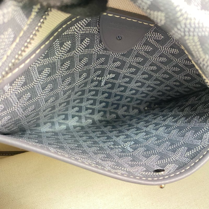 △ Goyard 高雅德 Grey Coated Canvas Artois Tote Bag 灰色塗層帆布經典老花托特袋 - 267002035-15