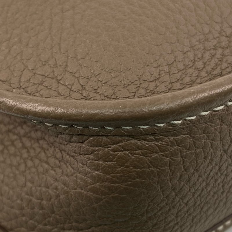 △ Hermes 愛馬仕 Etoupe Clemence Calfskin Evelyn 16 Crossbody Bag Stamp Y 大象灰色粒紋小牛皮斜背袋Y刻 - 257026068-8