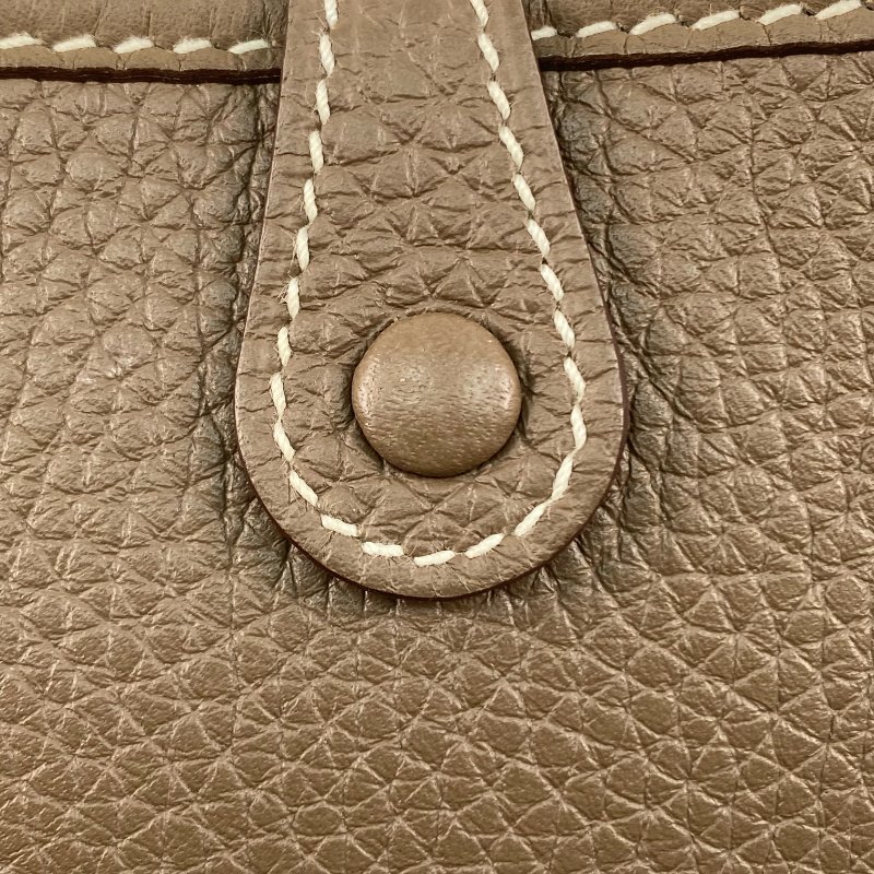 △ Hermes 愛馬仕 Etoupe Clemence Calfskin Evelyn 16 Crossbody Bag Stamp Y 大象灰色粒紋小牛皮斜背袋Y刻 - 257026068-10