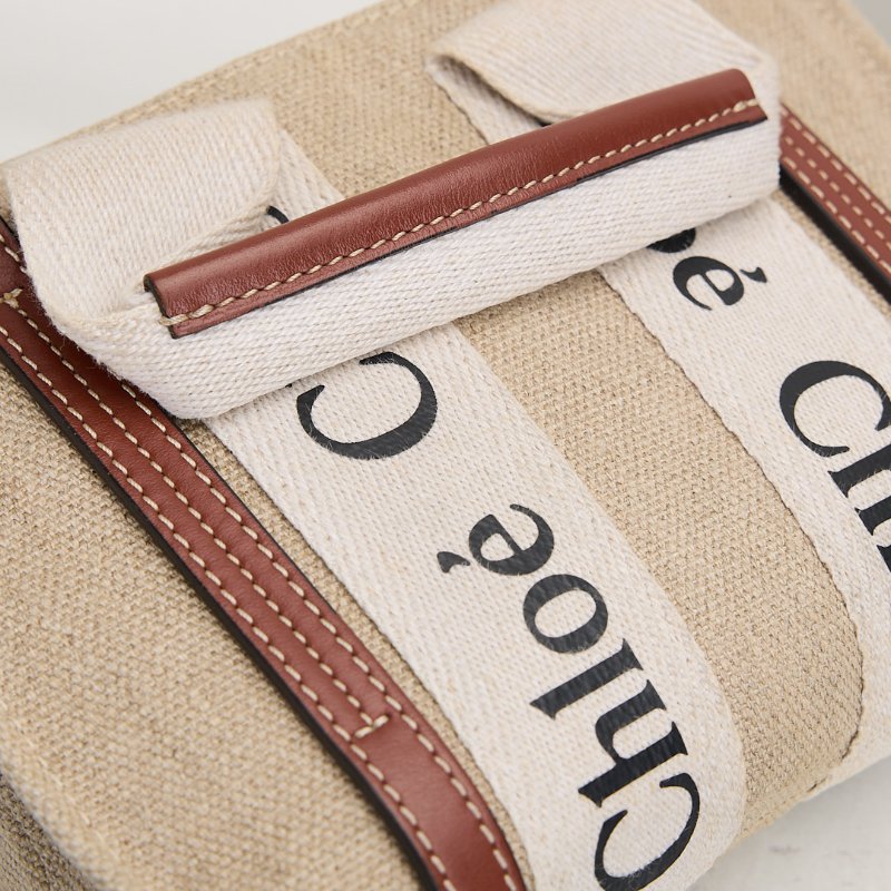二手Chloé Woody tote mini 棕-4