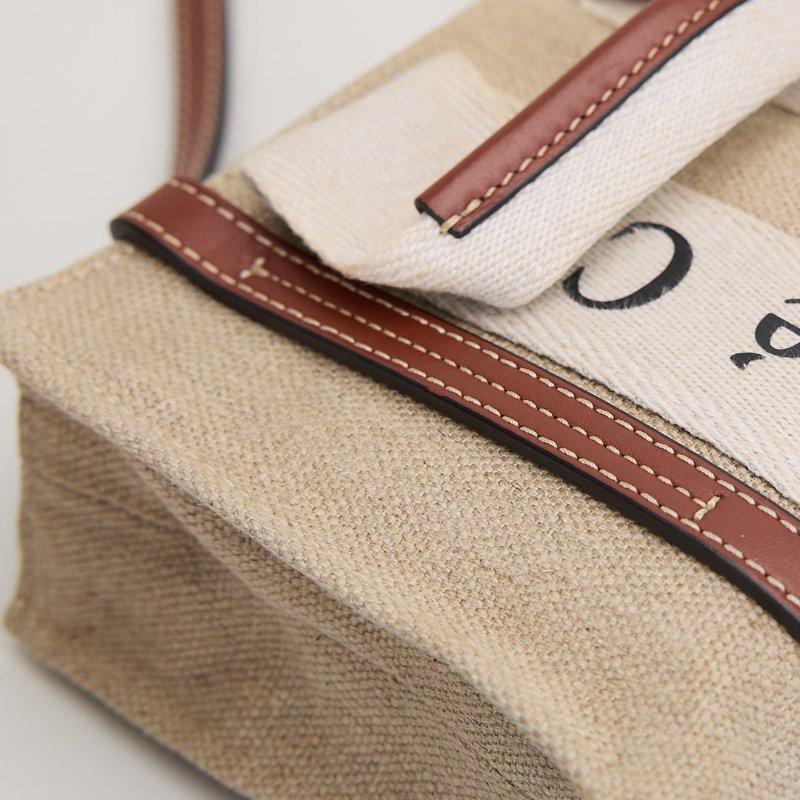 二手Chloé Woody tote mini 棕-6