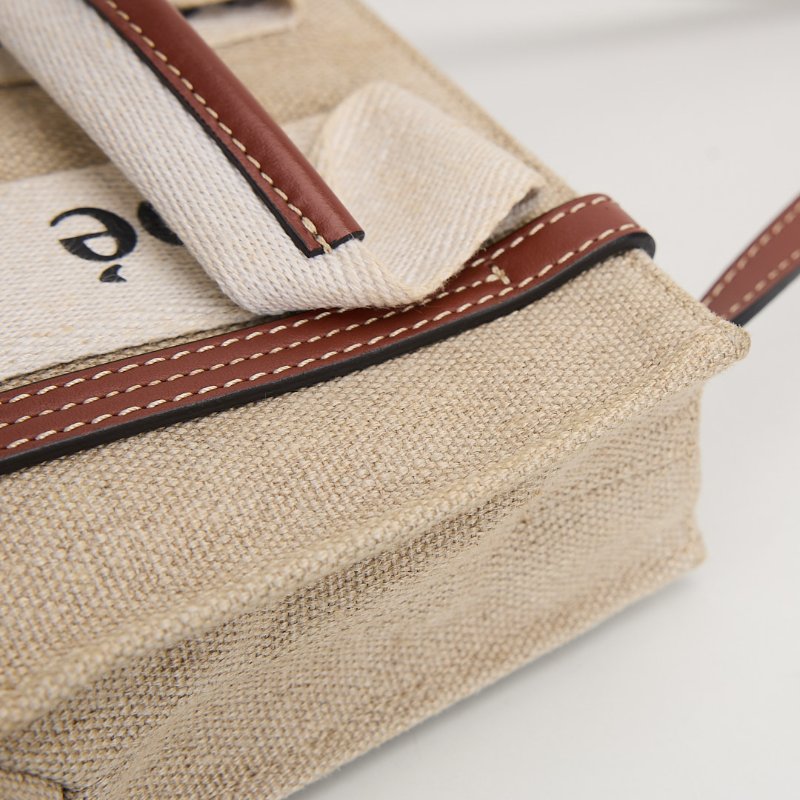 二手Chloé Woody tote mini 棕-7