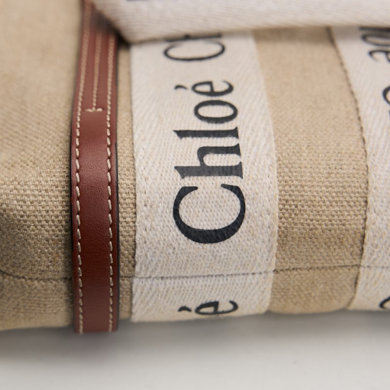 二手Chloé Woody tote mini 棕-12