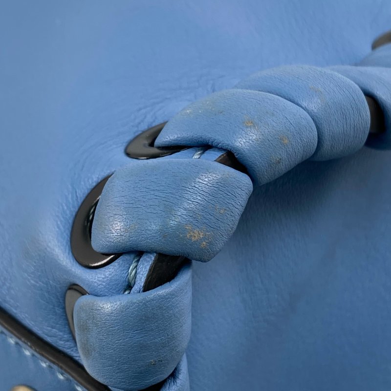 △ Fendi 芬迪 Blue Calfskin Peekaboo 2 Way Bag 8BN290 藍色小牛皮兩用袋 - 257027927-12