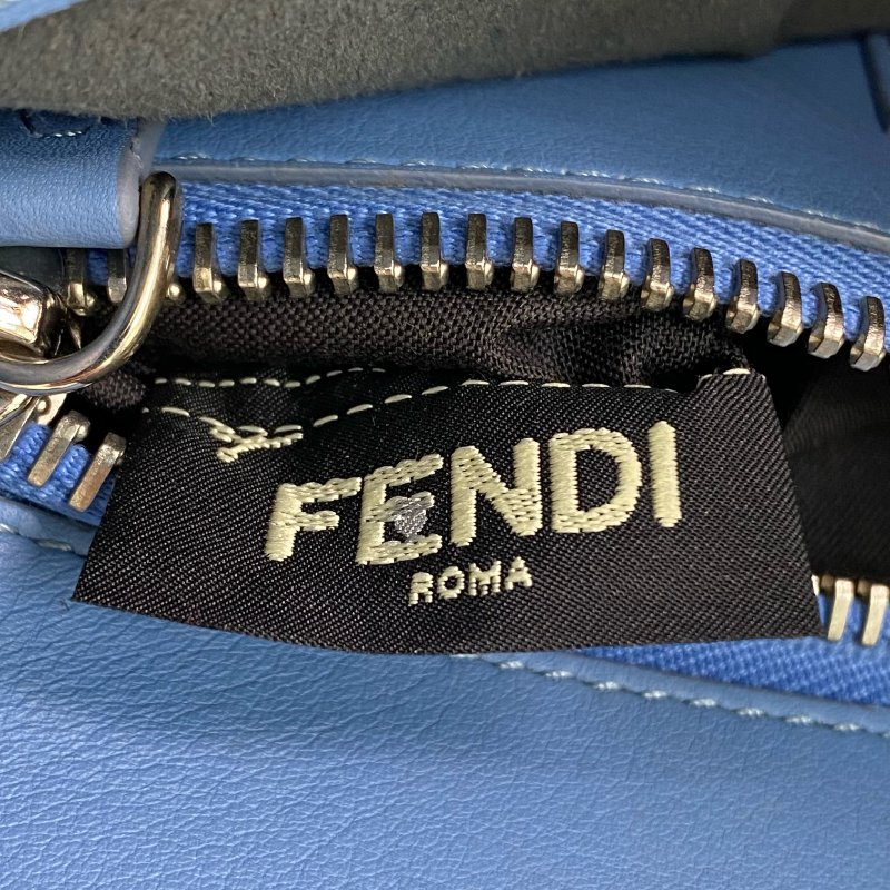△ Fendi 芬迪 Blue Calfskin Peekaboo 2 Way Bag 8BN290 藍色小牛皮兩用袋 - 257027927-21
