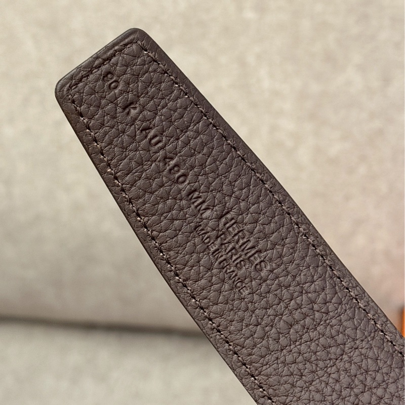 愛馬仕黑金雙面皮帶-2