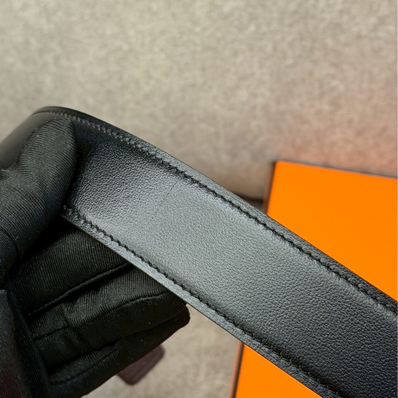 愛馬仕黑金雙面皮帶-5