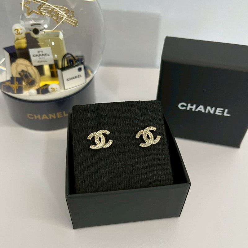 Chanel 雙C耳環-1
