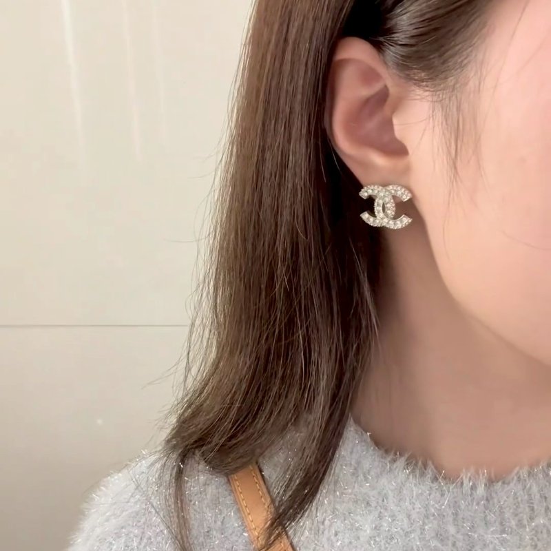 Chanel 雙C耳環-3
