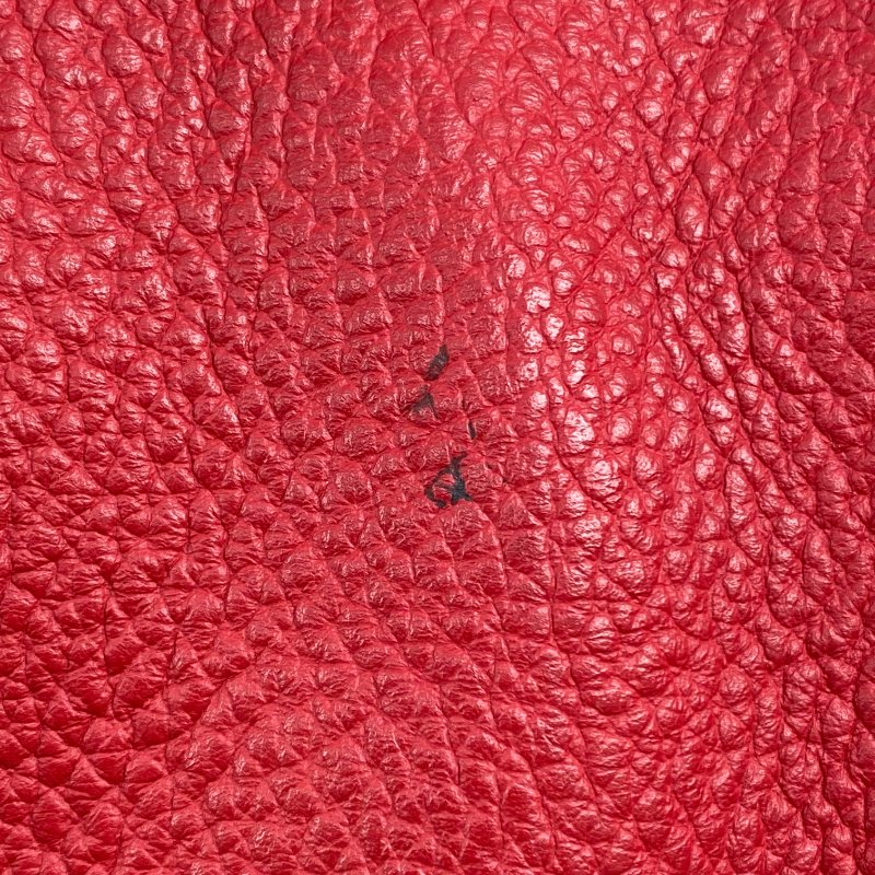 △ Hermes 愛馬仕 Red Negonda Calfskin Palladium Party Garden Party 36 Hand Bag Stamp [R] 紅色粒紋小牛皮鍍鈀金屬手袋[R]刻 - 257027911-12