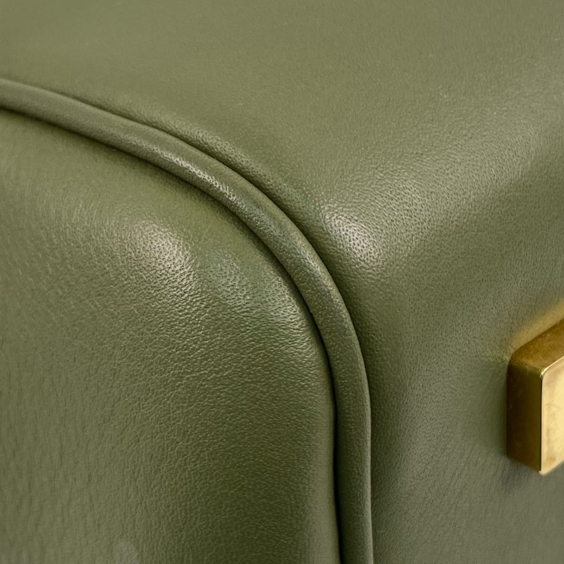 △ Loewe 羅意威 Green Calfskin And Canvas Anagram Amazona 19 2 Way Bag 綠色小牛皮和帆布兩用袋 - 267002535-8