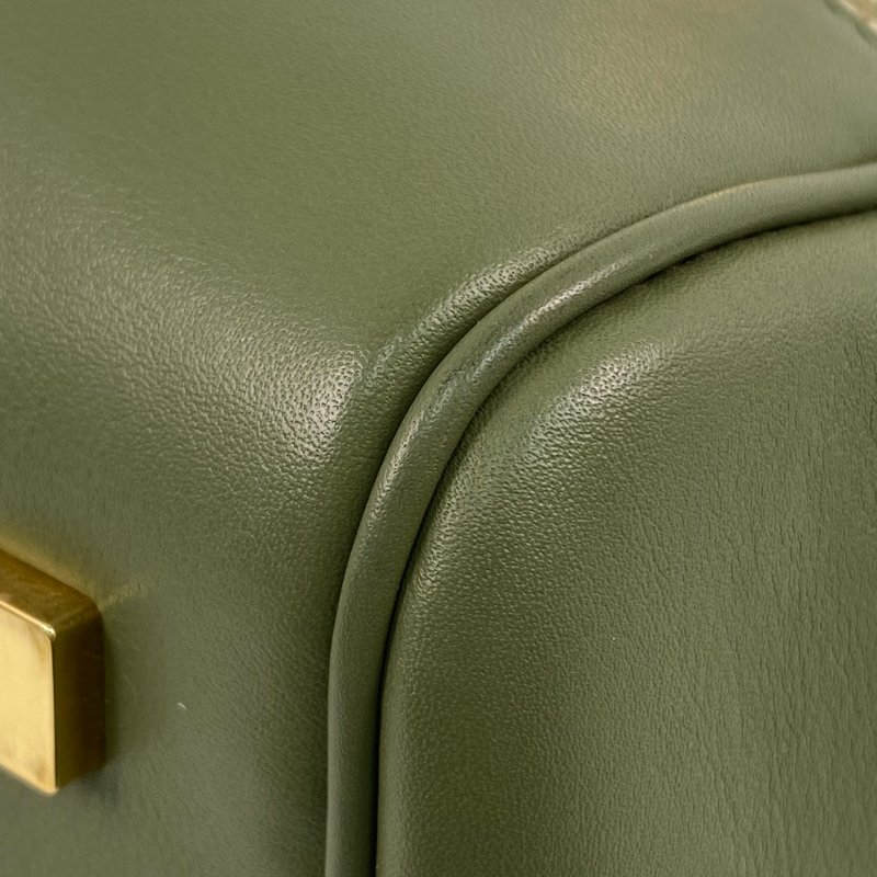 △ Loewe 羅意威 Green Calfskin And Canvas Anagram Amazona 19 2 Way Bag 綠色小牛皮和帆布兩用袋 - 267002535-9