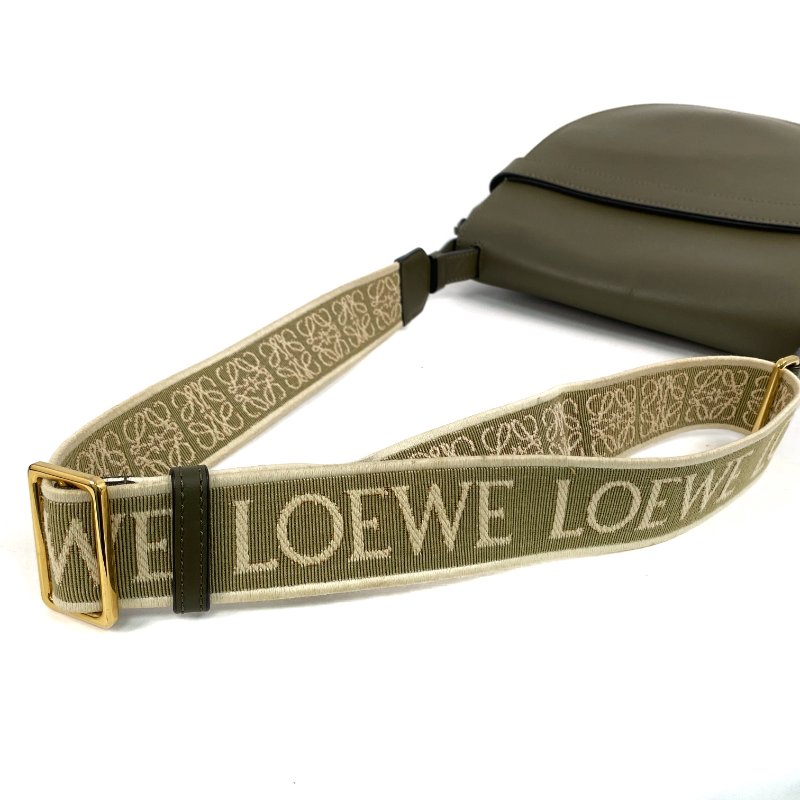 △ Loewe 羅意威 Green Calfskin Gate Dual Shoulder Bag 綠色小牛皮肩背袋 - 267003083-7