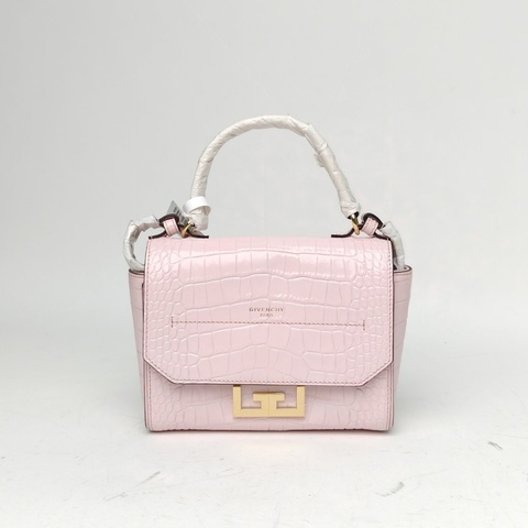 GIVENCHY 粉色牛皮Eden單肩斜挎包