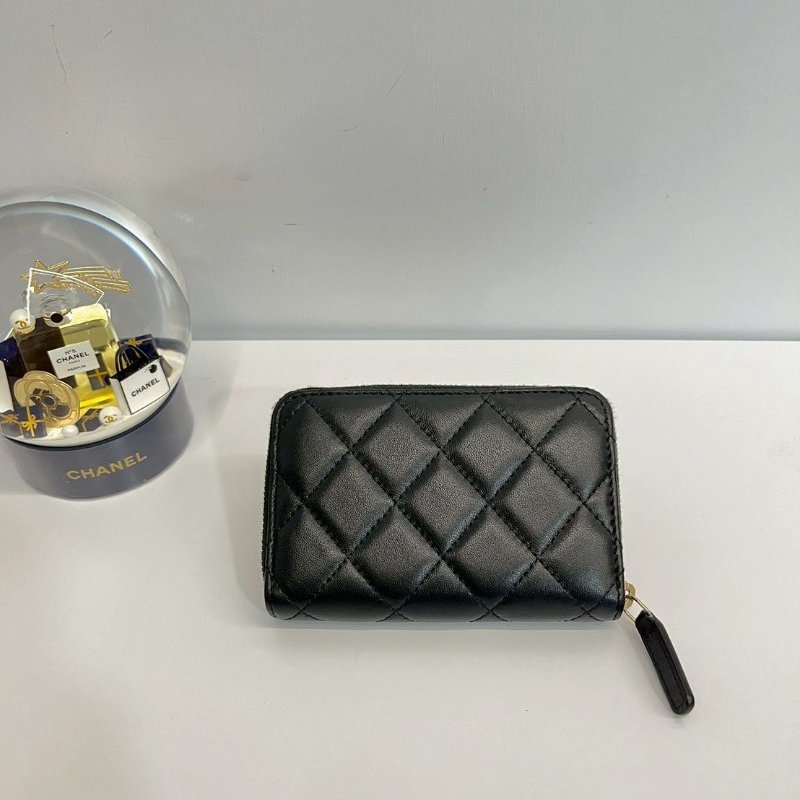 Chanel 大ㄇ零錢包 晶片款-1