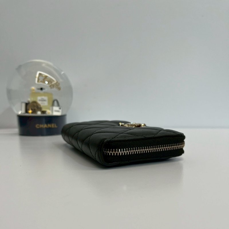 Chanel 大ㄇ零錢包 晶片款-2