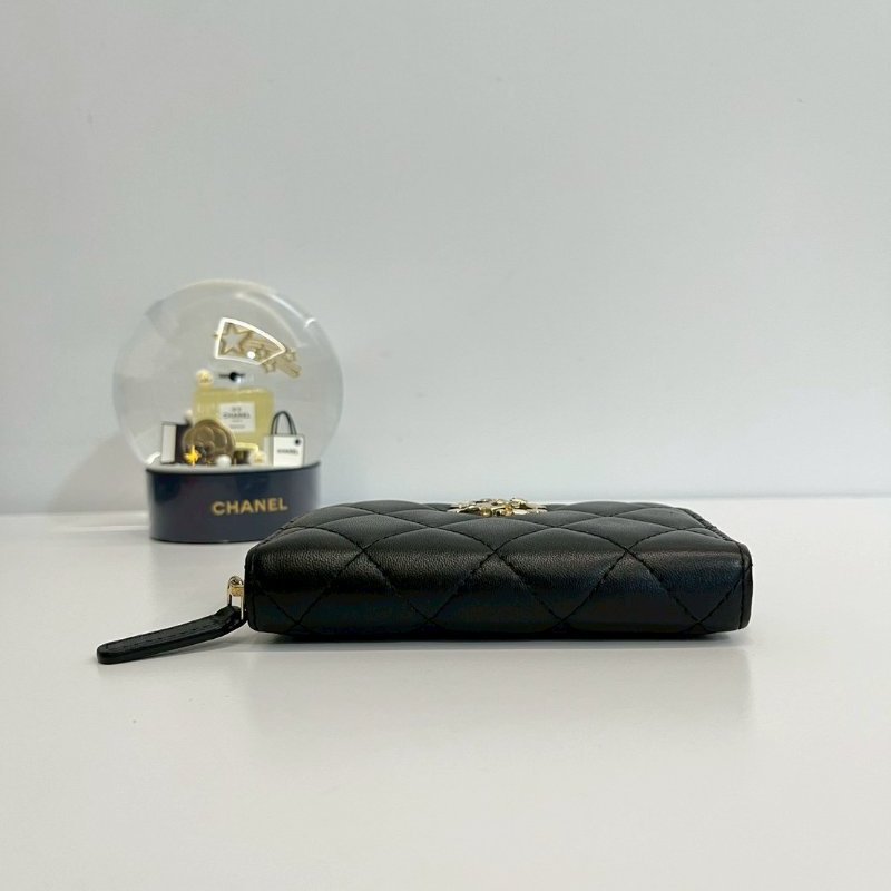 Chanel 大ㄇ零錢包 晶片款-4