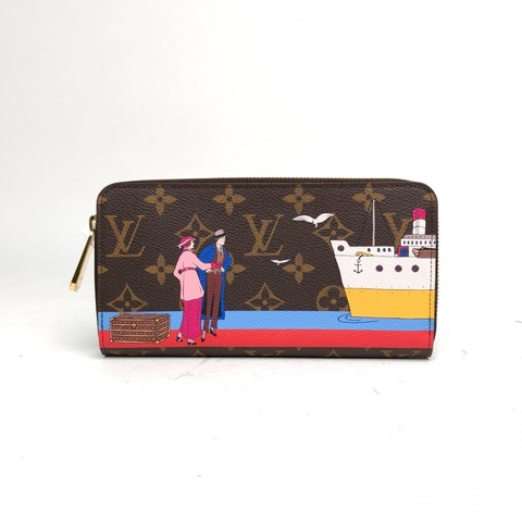 LOUIS VUITTON 圖案PVC2016長款拉鏈錢包聖誕限定款