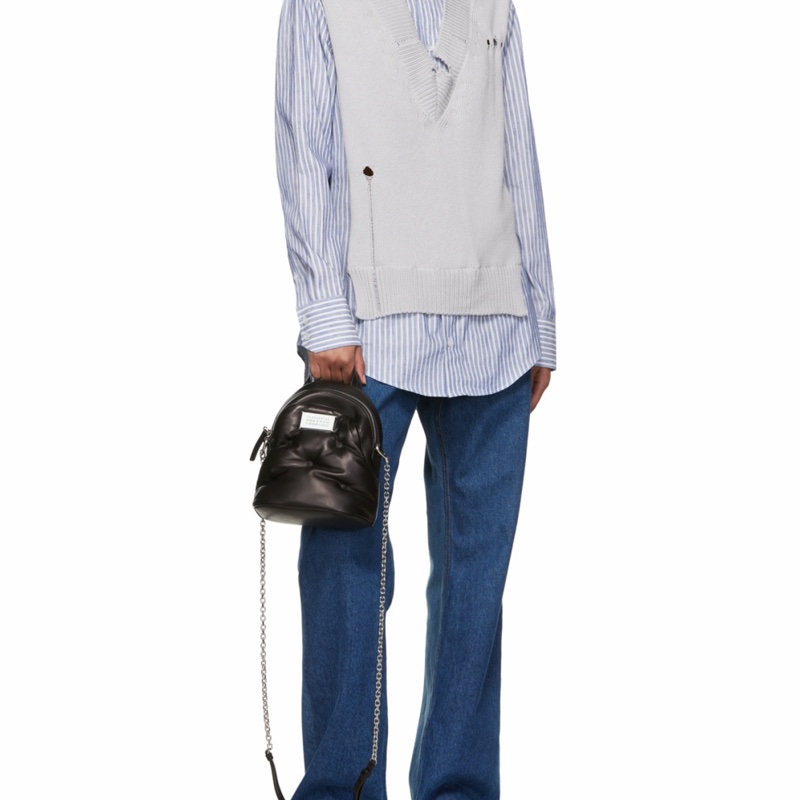 Maison Margiela 女士 數字logo襯墊雙肩包均碼碼17cm*12cm*21cm-7