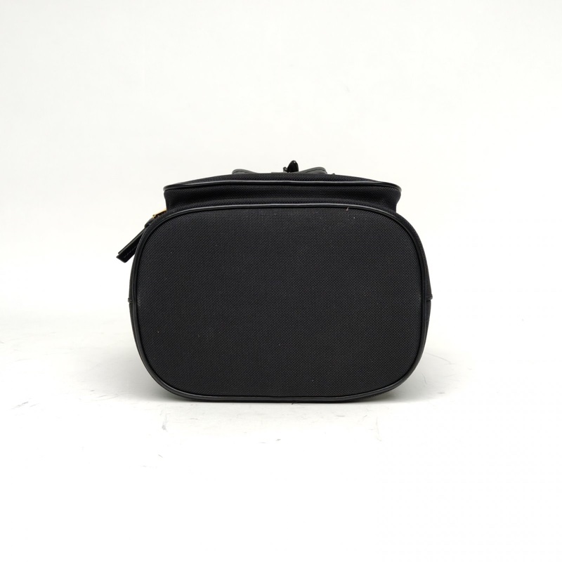 PRADA Duet織物水桶包黑色帆布肩背包-3