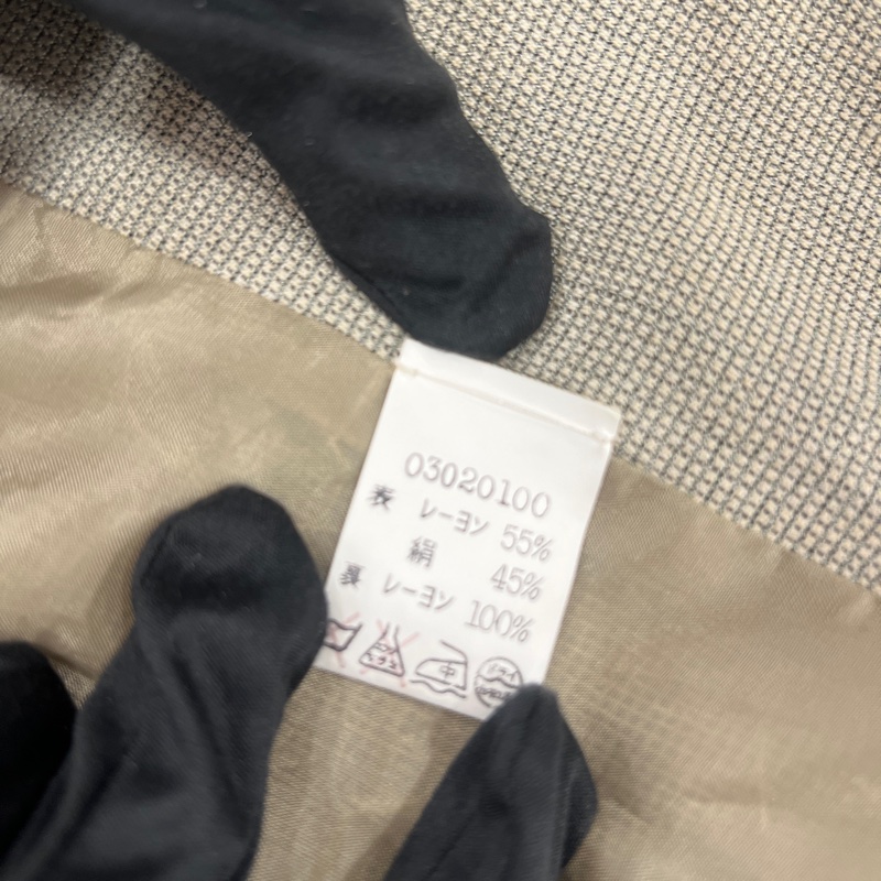 GIORGIO ARMANI灰色格紋西裝外套 vintage 二手中古-14