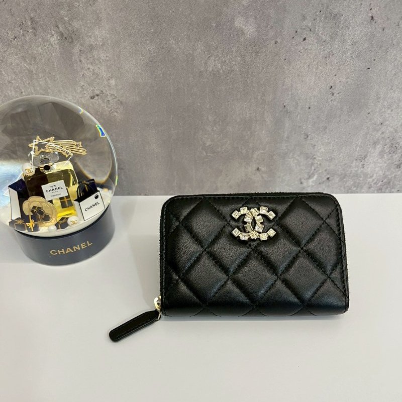 Chanel 大ㄇ零錢包 晶片款-0