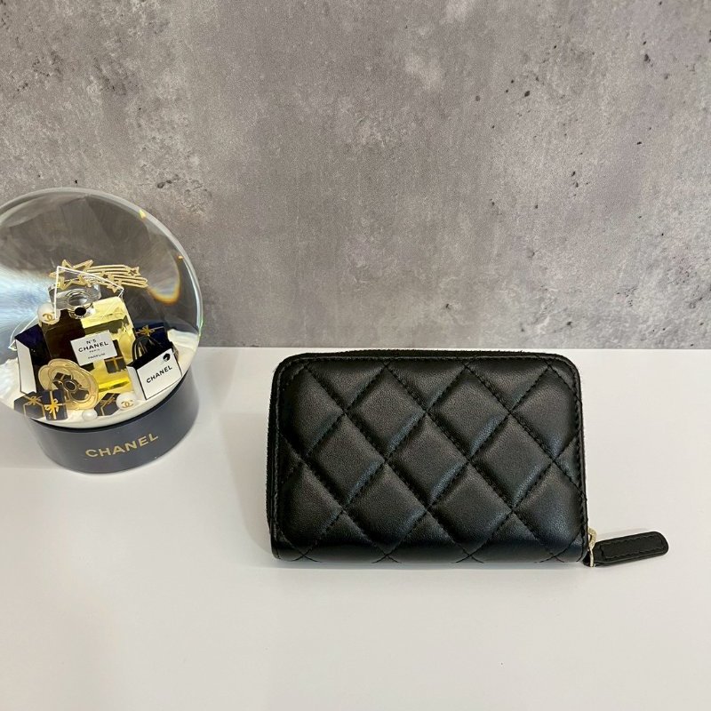 Chanel 大ㄇ零錢包 晶片款-1