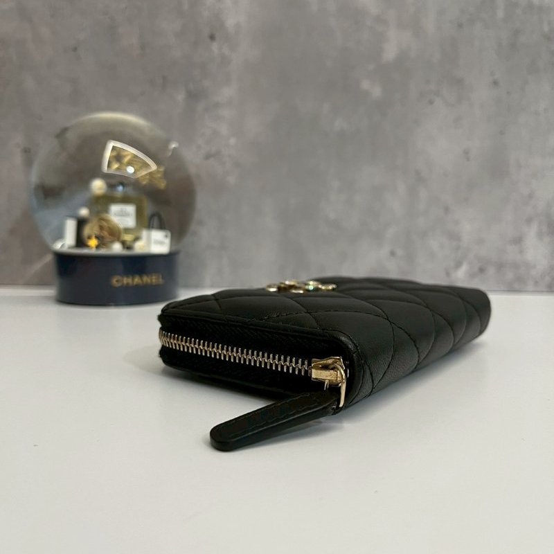 Chanel 大ㄇ零錢包 晶片款-2