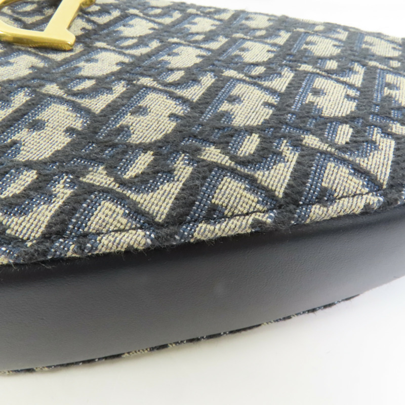 Dior 帆布Saddle Rodeo金扣肩背袋-11