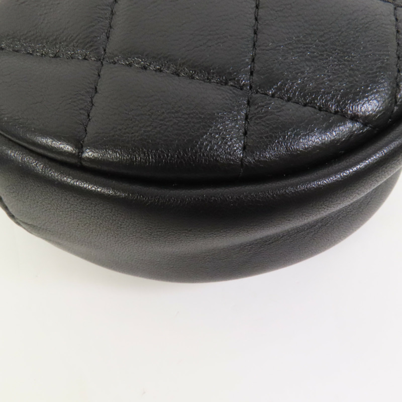 CHANEL 羊皮皮革Chain Shoulder金扣鏈帶肩背袋-14