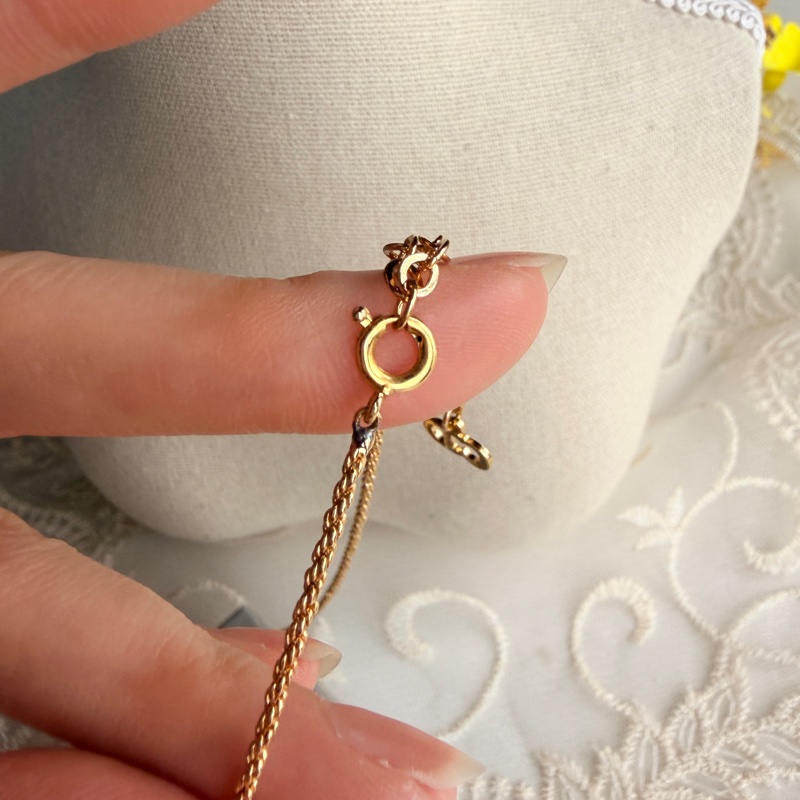 Christian Dior 迪奧 CD logo 標誌鍍金項鏈 頸鍊-15