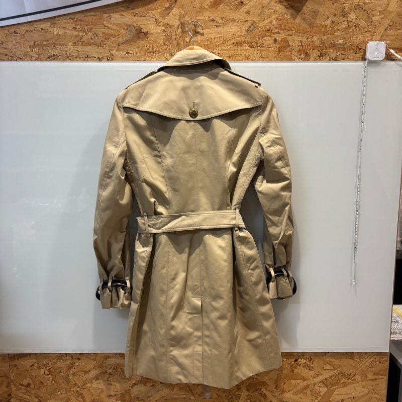 【美收精品】BURBERRY茶色風衣外套 5-40-1