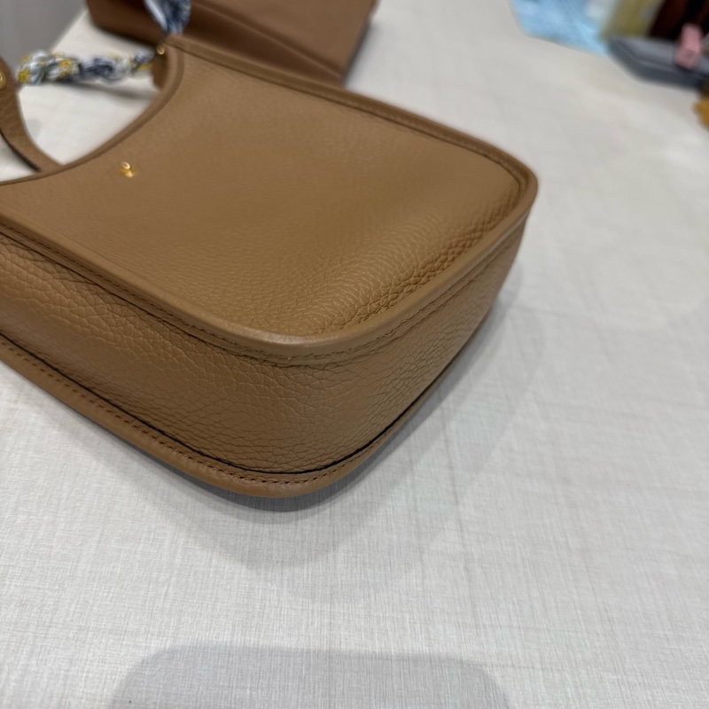 愛馬仕的mini Evelyn’s 金棕金肩背包斜挎包兩用-9