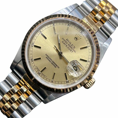ROLEX DATEJUST 16233 不鏽鋼×18K黃金 自動上鍊腕錶