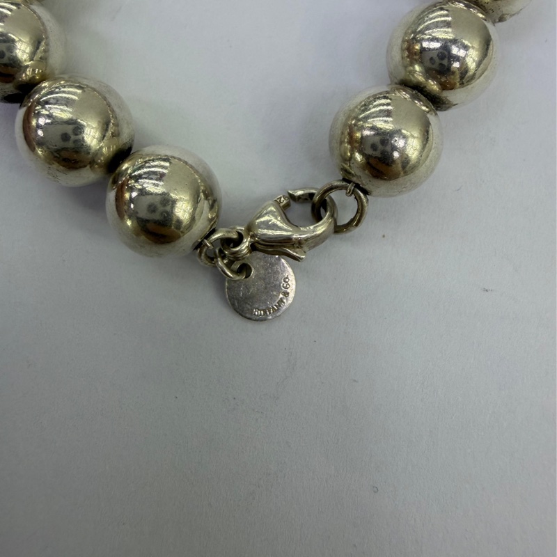 這是一條Tiffany & Co. 的純銀球珠手鍊-4