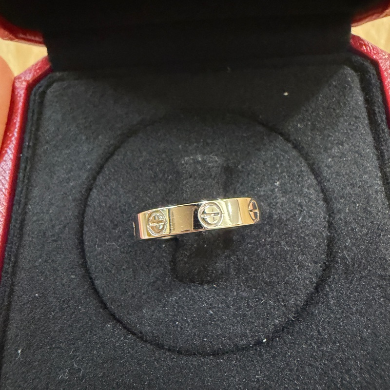 Cartier 750白K金Love小型款戒指B4085150-1