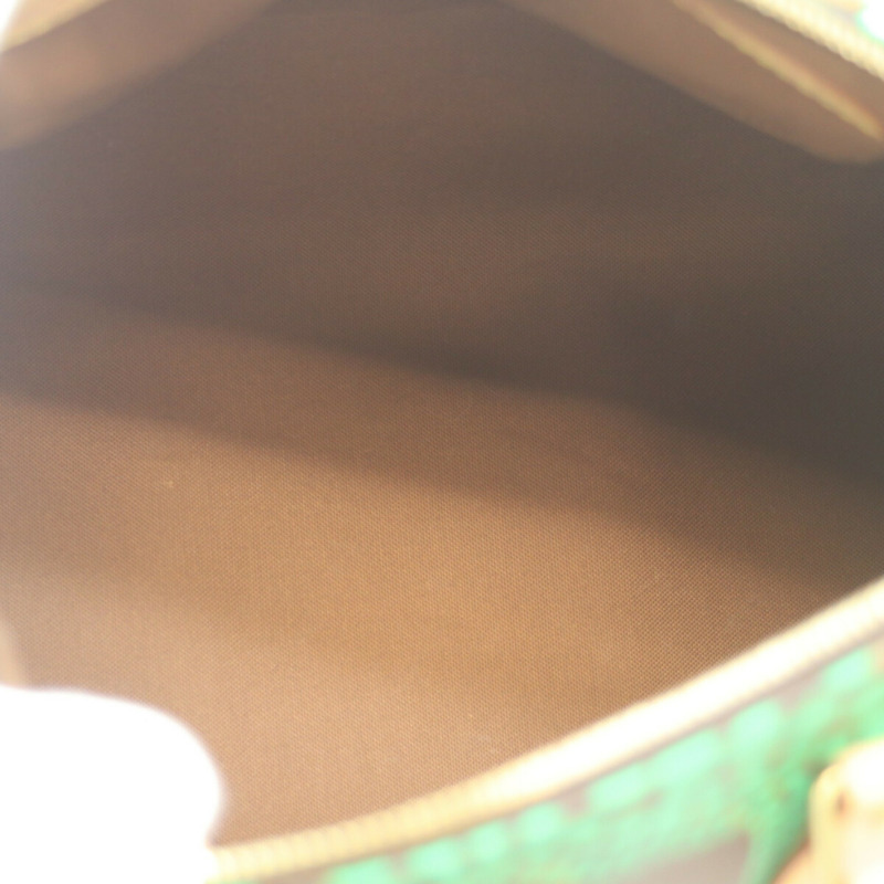 路易威登 x KY 草間彌生 2012 Monogram Town Pumpkin Dot Vert Speedy 30 波士頓包，綠色 (M40694) 女款-5