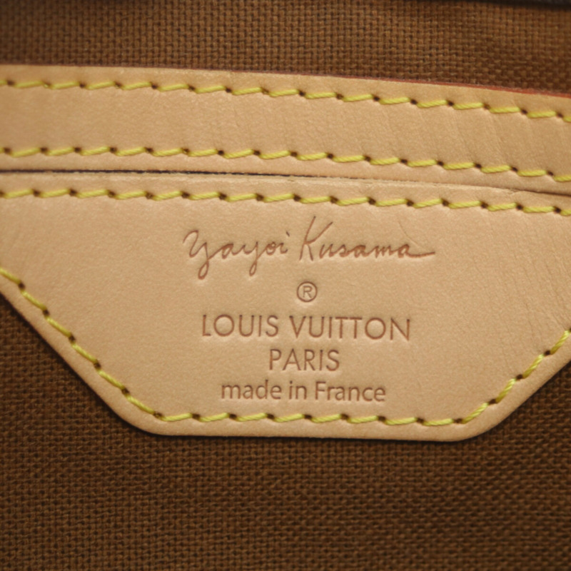 路易威登 x KY 草間彌生 2012 Monogram Town Pumpkin Dot Vert Speedy 30 波士頓包，綠色 (M40694) 女款-6