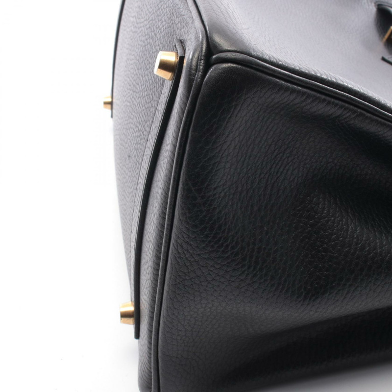 愛馬仕 Birkin 35 手提包，Ardennes 皮革，黑色，二手，女士，金色五金-7