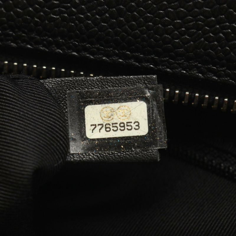 香奈兒 (CHANEL) 絎縫鏈條單背包 A18004 黑色皮革 二手 女士 金色五金-4