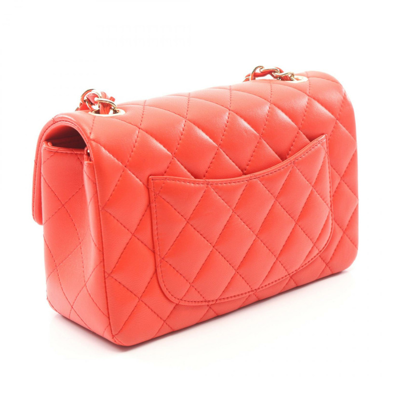 香奈兒 (CHANEL) 迷你絎縫 20 肩背包 A69900 羊皮（綿羊皮）紅色二手女款-1