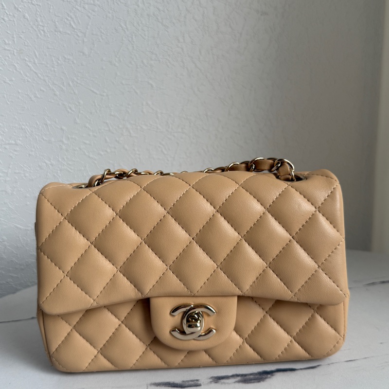 Chanel coco20奶茶色很好看-0