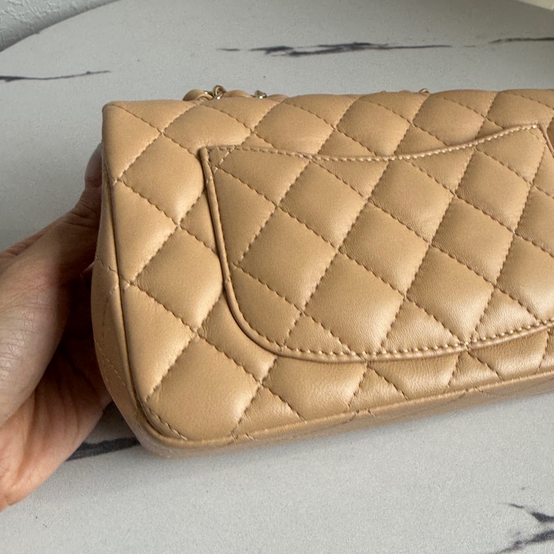 Chanel coco20奶茶色很好看-4