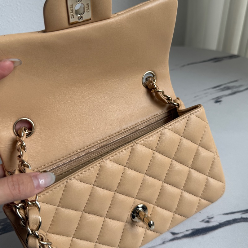 Chanel coco20奶茶色很好看-10