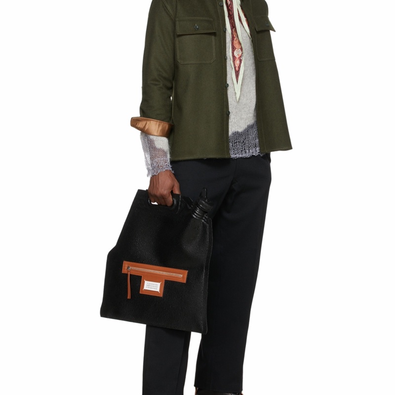 Maison Margiela 男士 徽標手拿包均碼碼長度：44cm，高度：47.5cm-3