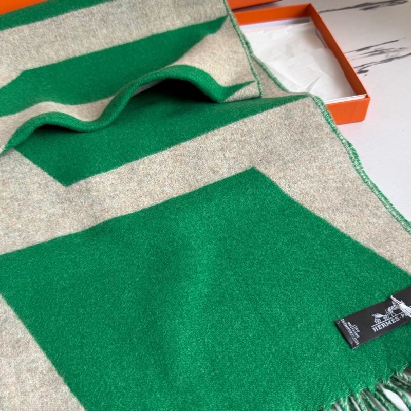 Hermes 全新超保暖😍圍巾100%-1