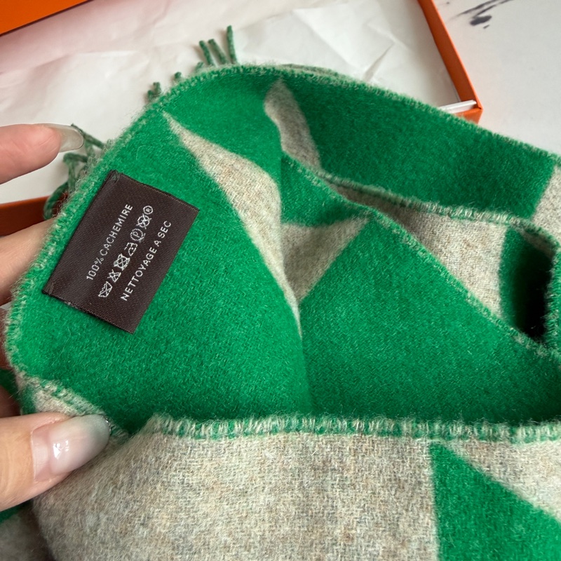 Hermes 全新超保暖😍圍巾100%-3