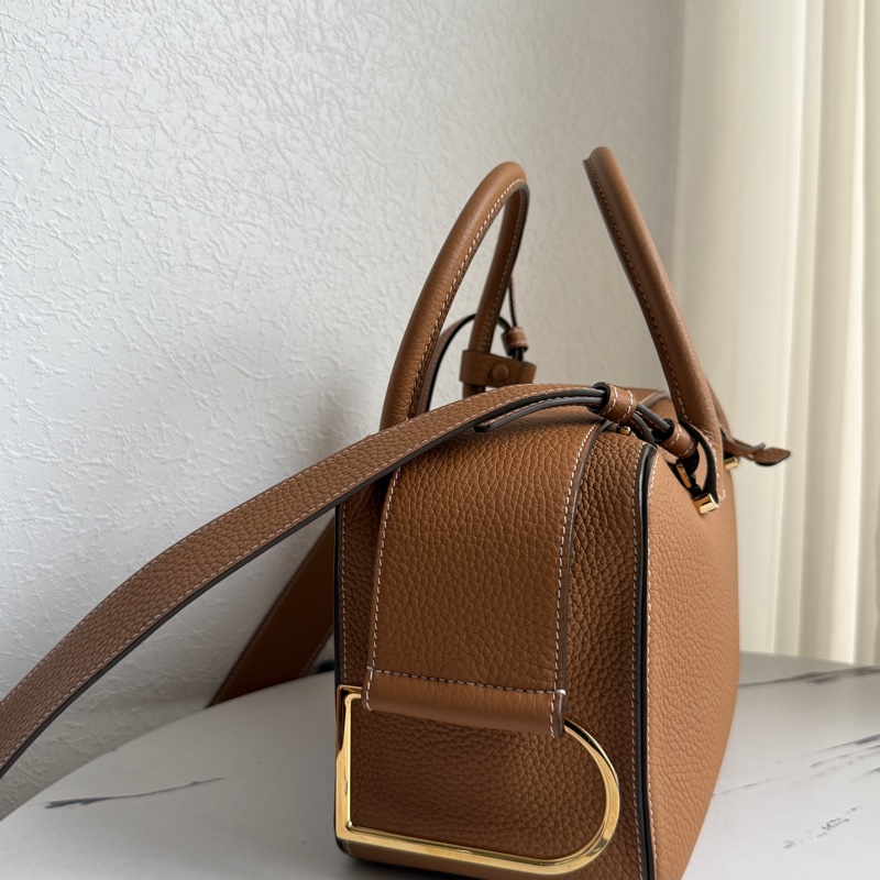 德爾沃超美焦糖色大D 皮革超好 貴婦專用包-0