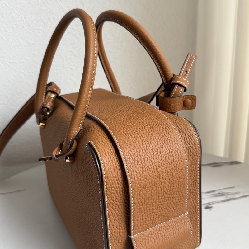 德爾沃超美焦糖色大D 皮革超好 貴婦專用包-2