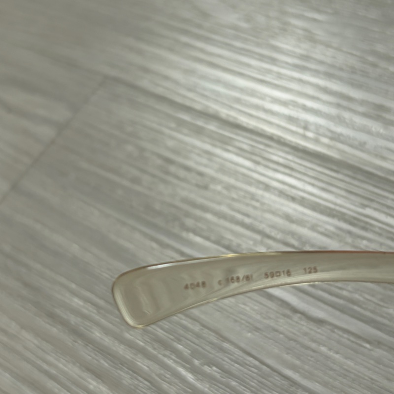 Chanel透明漸層香檳金墨鏡-5